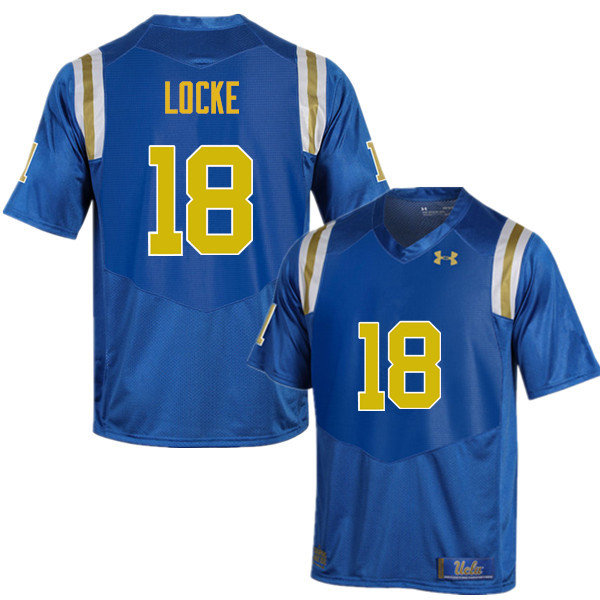 Men #18 Jeff Locke UCLA Bruins Under Armour College Football Jerseys Sale-Blue